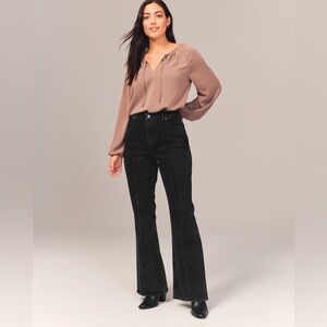 Abercrombie Curve Love High Rise Vintage Flare Jean 26S